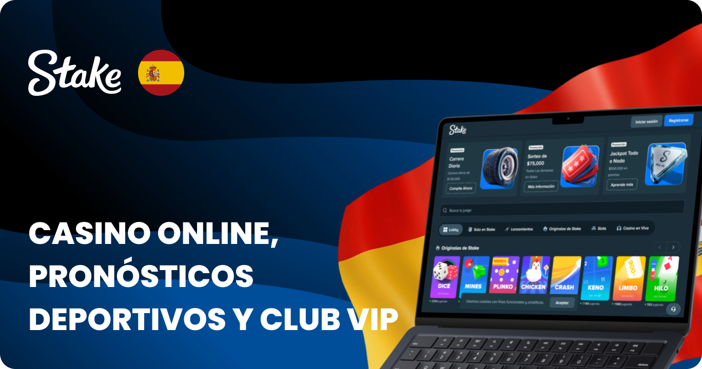 Stake España - Casino Online, Pronósticos Deportivos y Club VIP